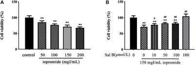 Effects and Mechanism of Salvianolic Acid B on the Injury of Human Renal Tubular Epithelial Cells Induced by Iopromide